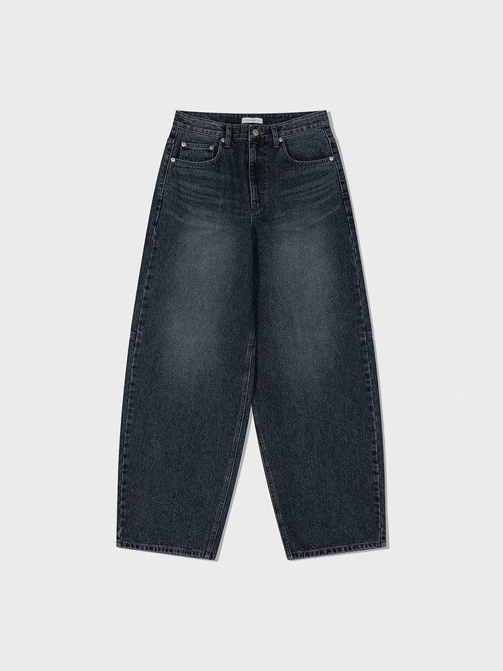 Low Classic Oversized Jeans Dark Blue