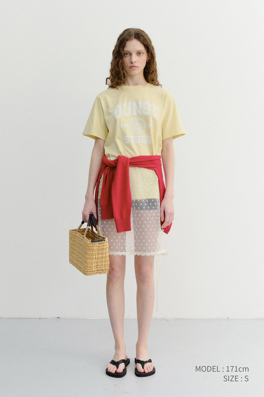 Dunst Unisex Classic Logo T-Shirt Lemon