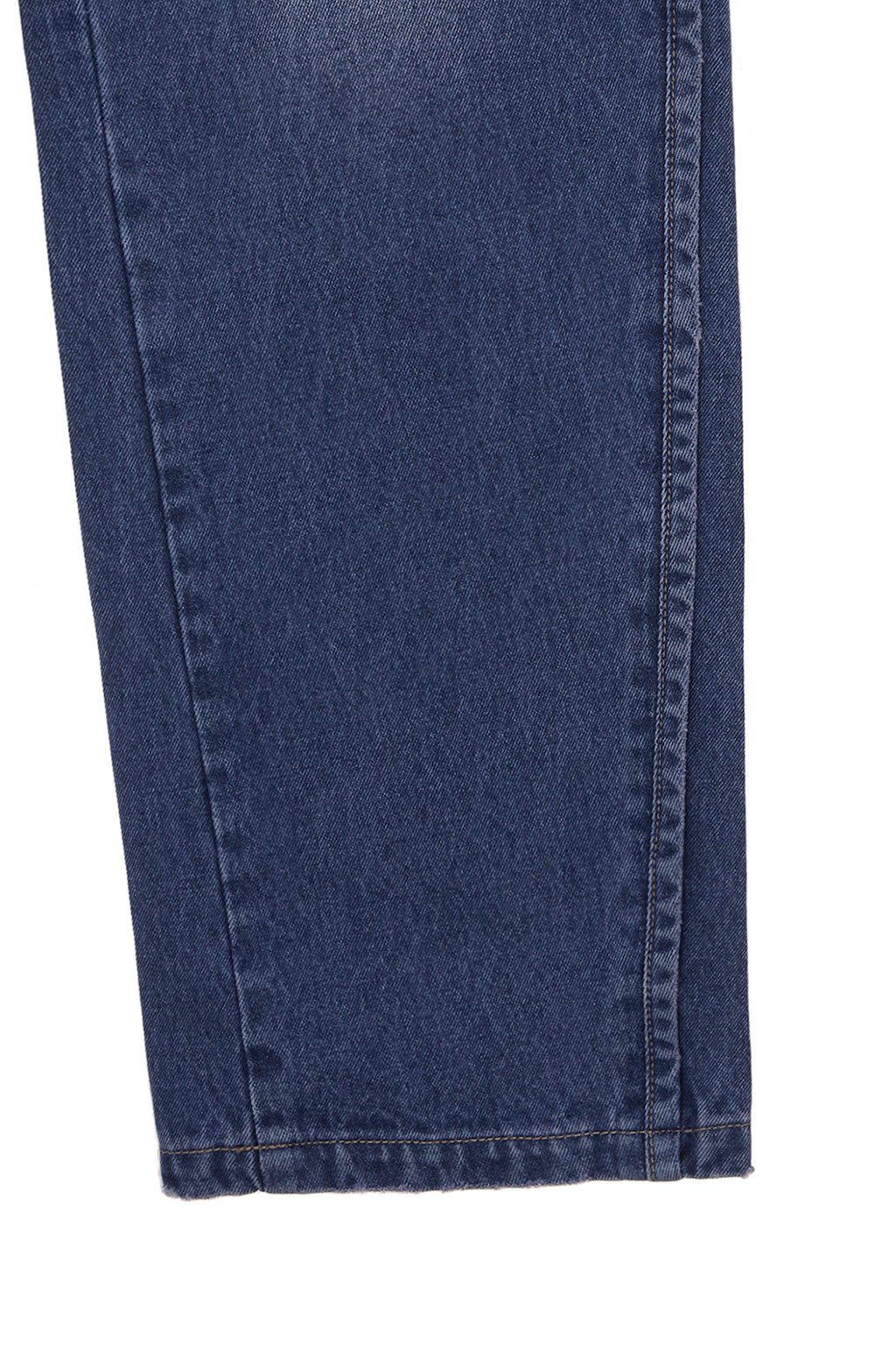 Matinkim Earphone Printed Denim Pants IN Blue