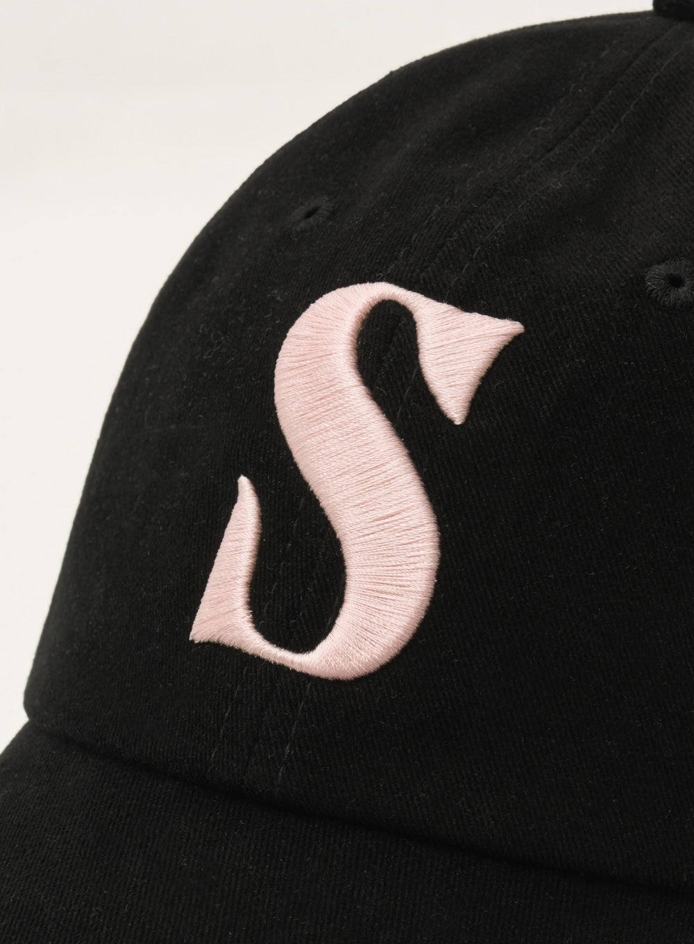 [satur] Vintage Mix Casual Ball Cap - Black Pink