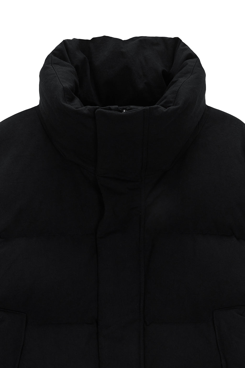 Matinkim Cotton Washed Puffer Duck Down Jumper IN Black