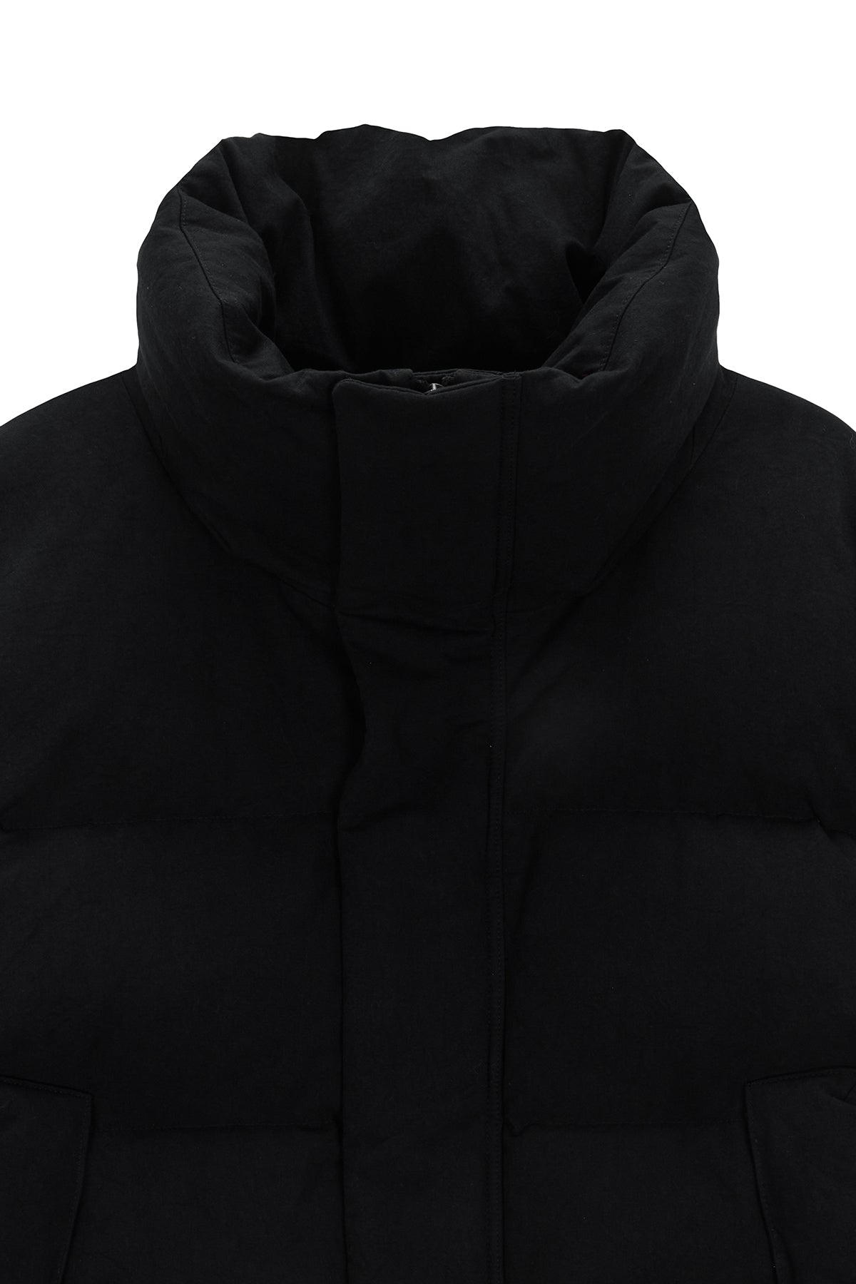 Matinkim Cotton Washed Puffer Duck Down Jumper IN Black