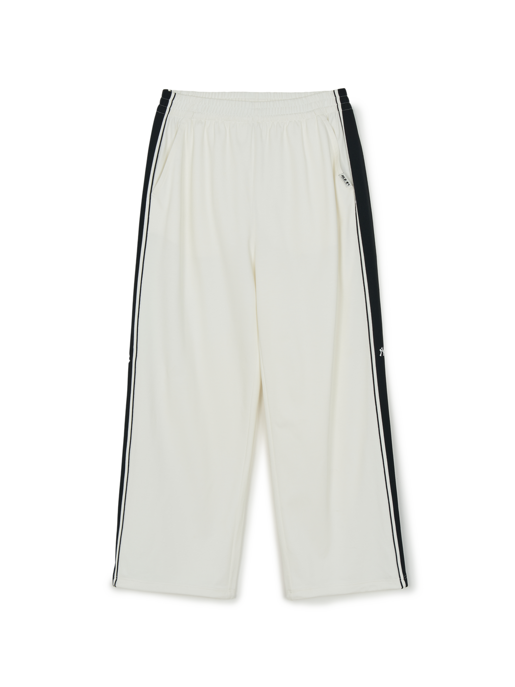 [mlb korea] BASIC SMALL LOGO MEGA WIDE TRACK PANTS