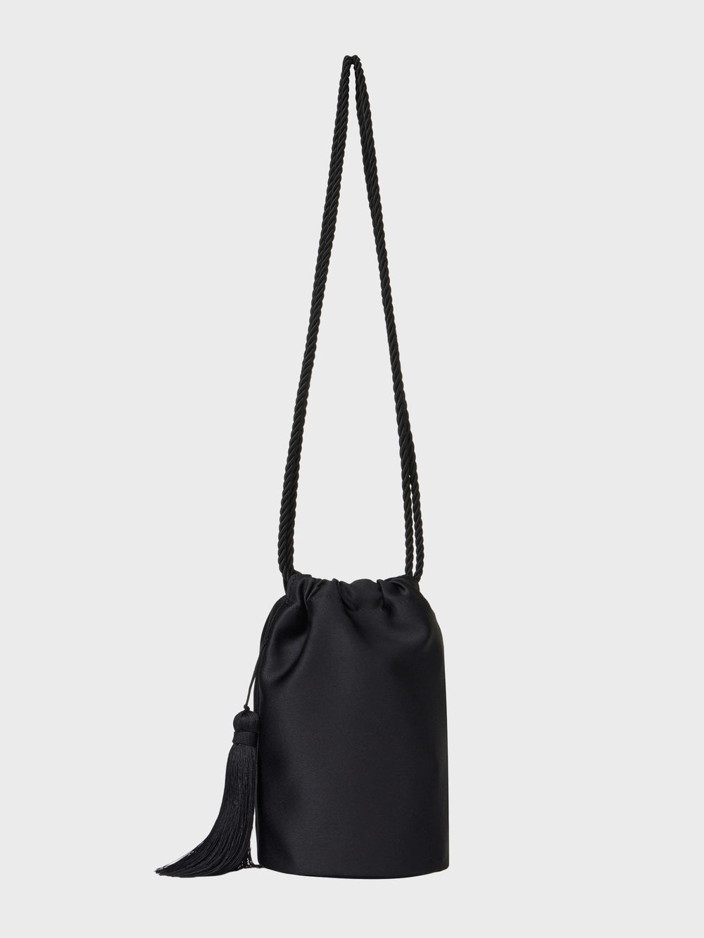 EENK Tassel Mini Bucket Bag - Black