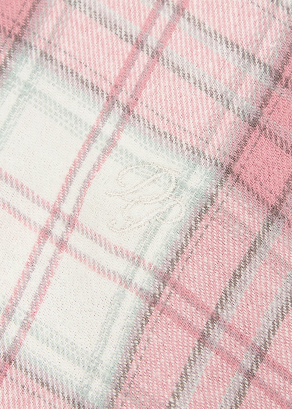 Depound oversized flannel check shirts - pink check