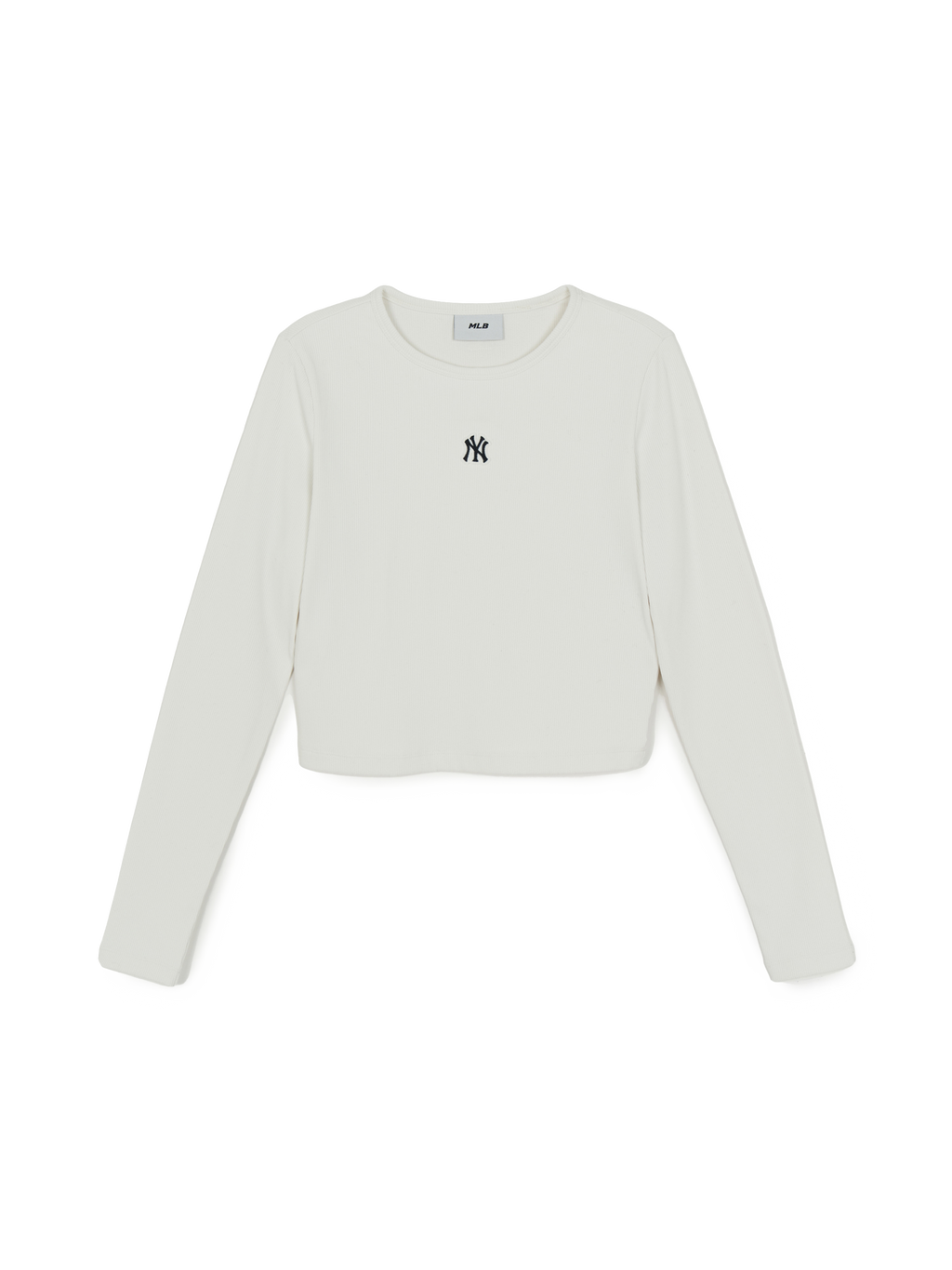 MLB Korea Women's Basic Slim Ribbed Crop Long Sleeve T-shirts