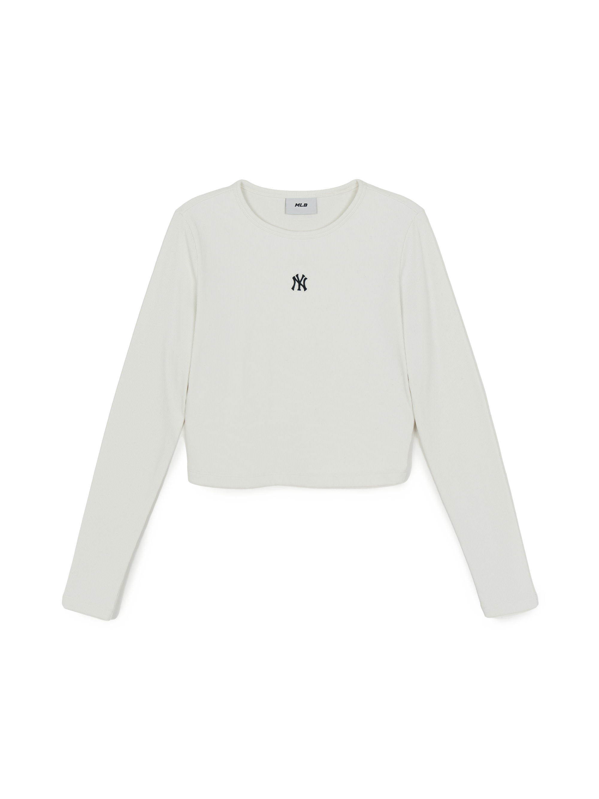 MLB Korea Women's Basic Slim Ribbed Crop Long Sleeve T-shirts