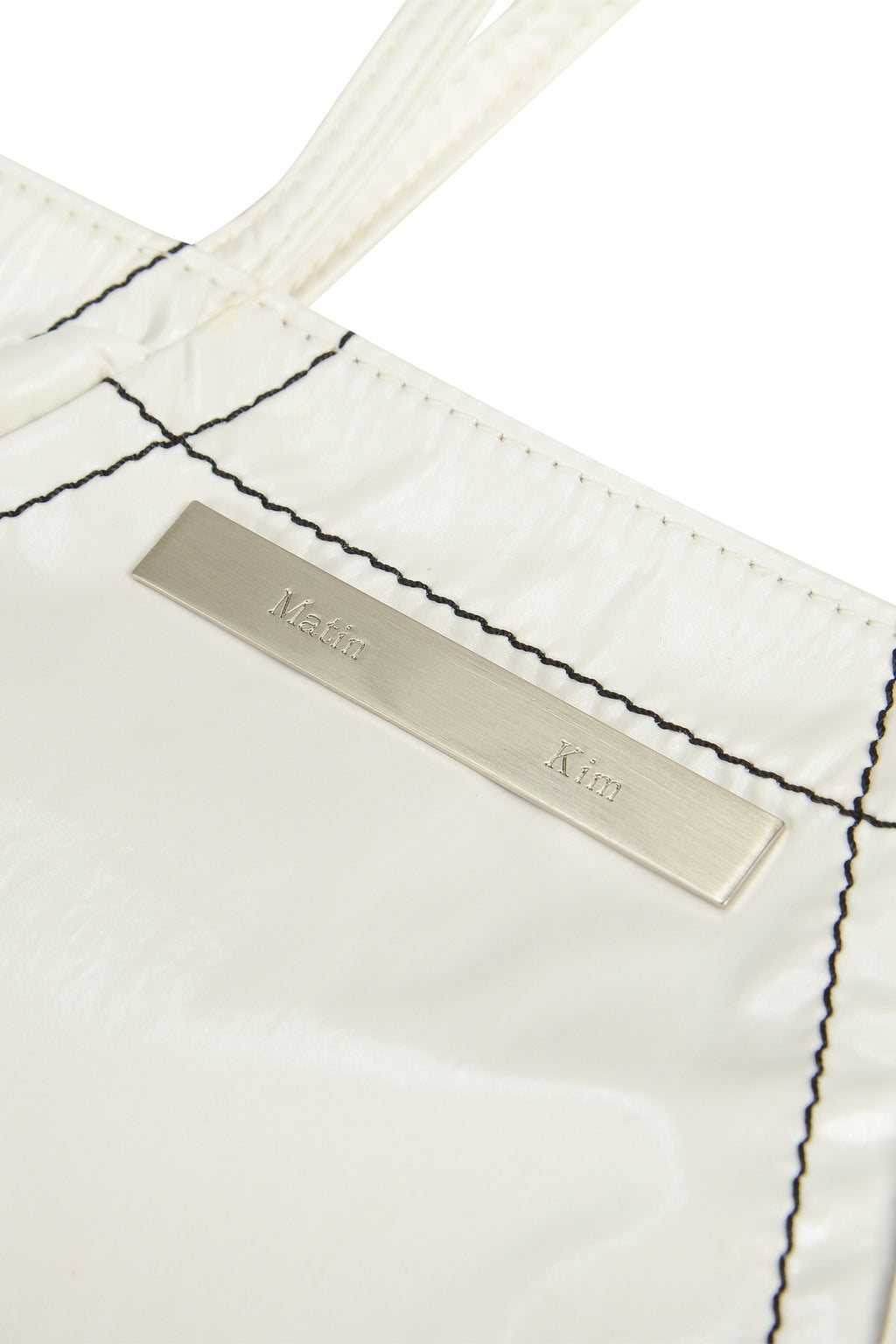 [matinkim] MINI COATING TOTE BAG IN WHITE