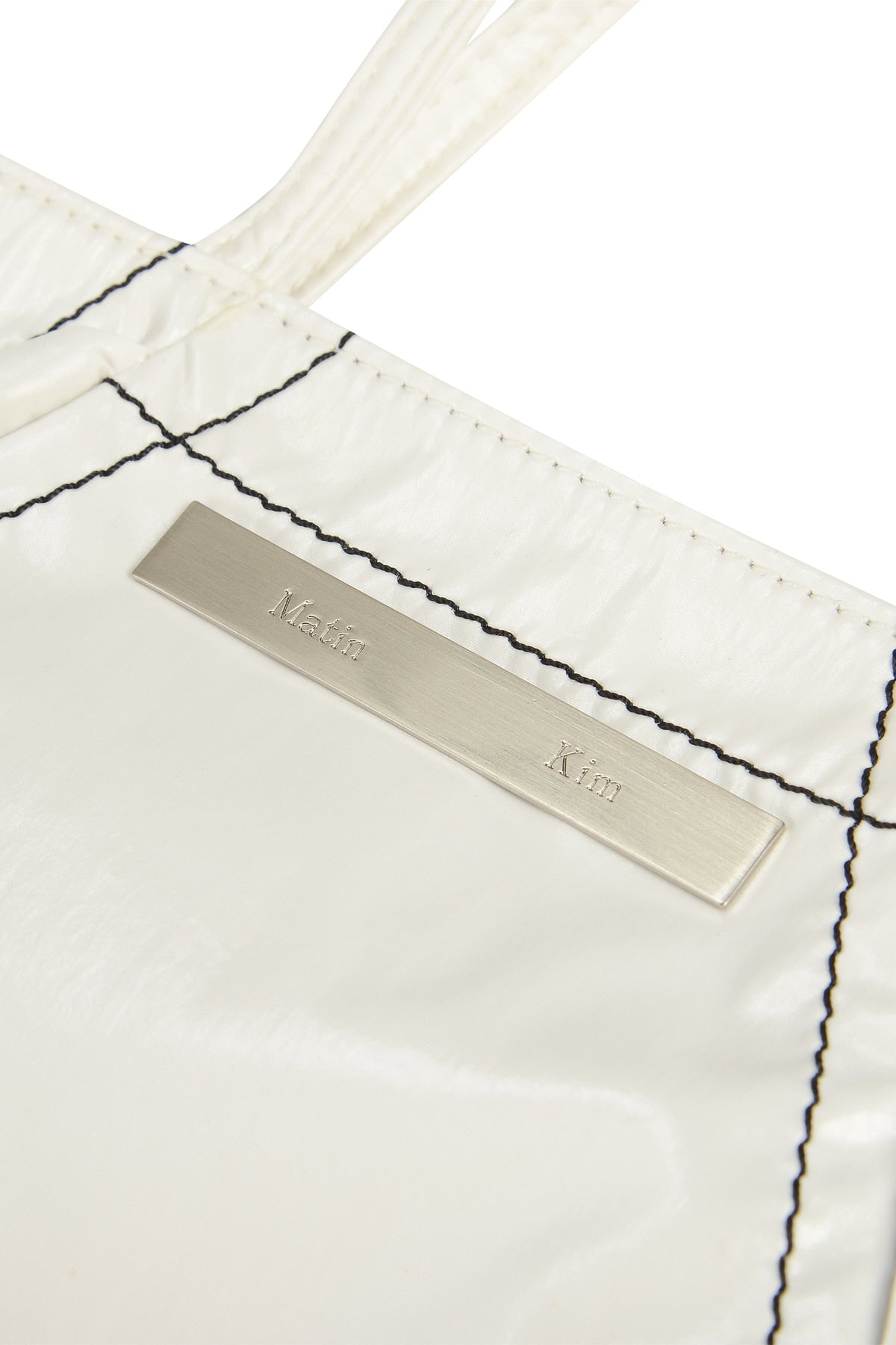 [matinkim] MINI COATING TOTE BAG IN WHITE
