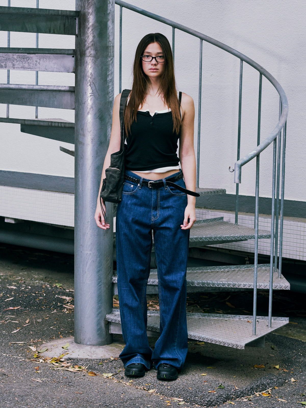 Low Classic Airy Loose-Fit Jeans Blue