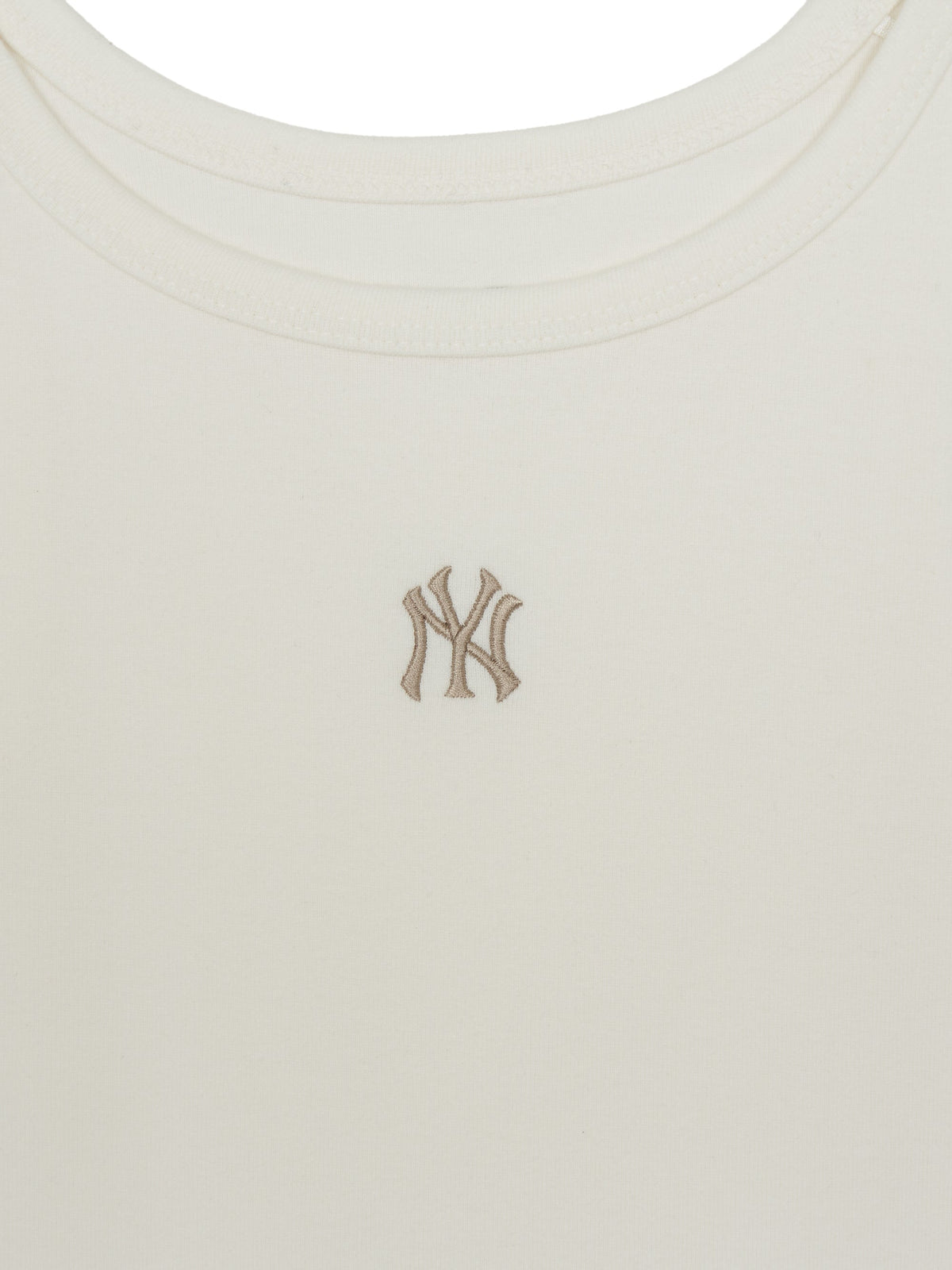 MLB Women's Basic Small Logo Slim Crop Sleeveless T-shirts