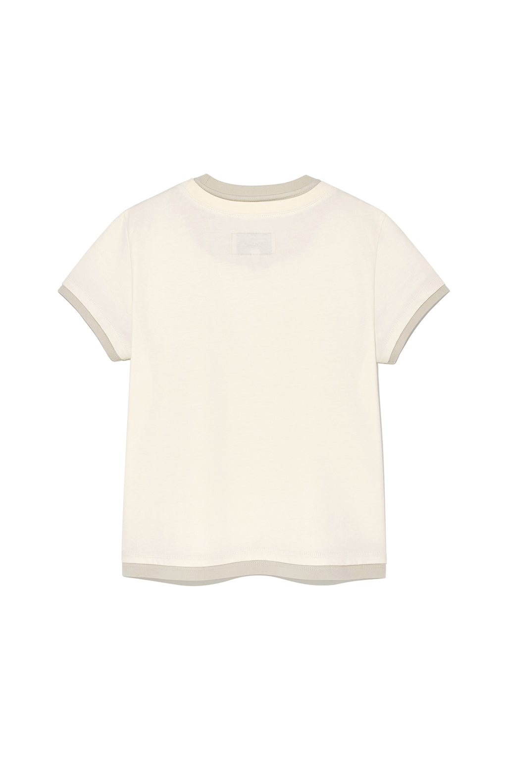 Matinkim Color Point Layered Top For Women IN Ivory