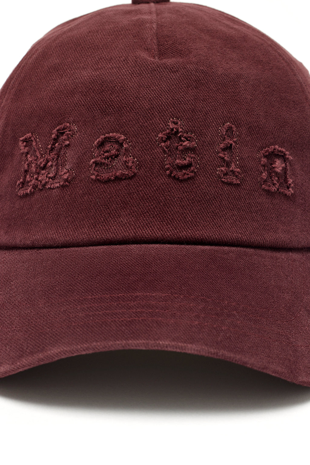 [matinkim] MATIN REVERSE LOGO BALL CAP IN BURGUNDY