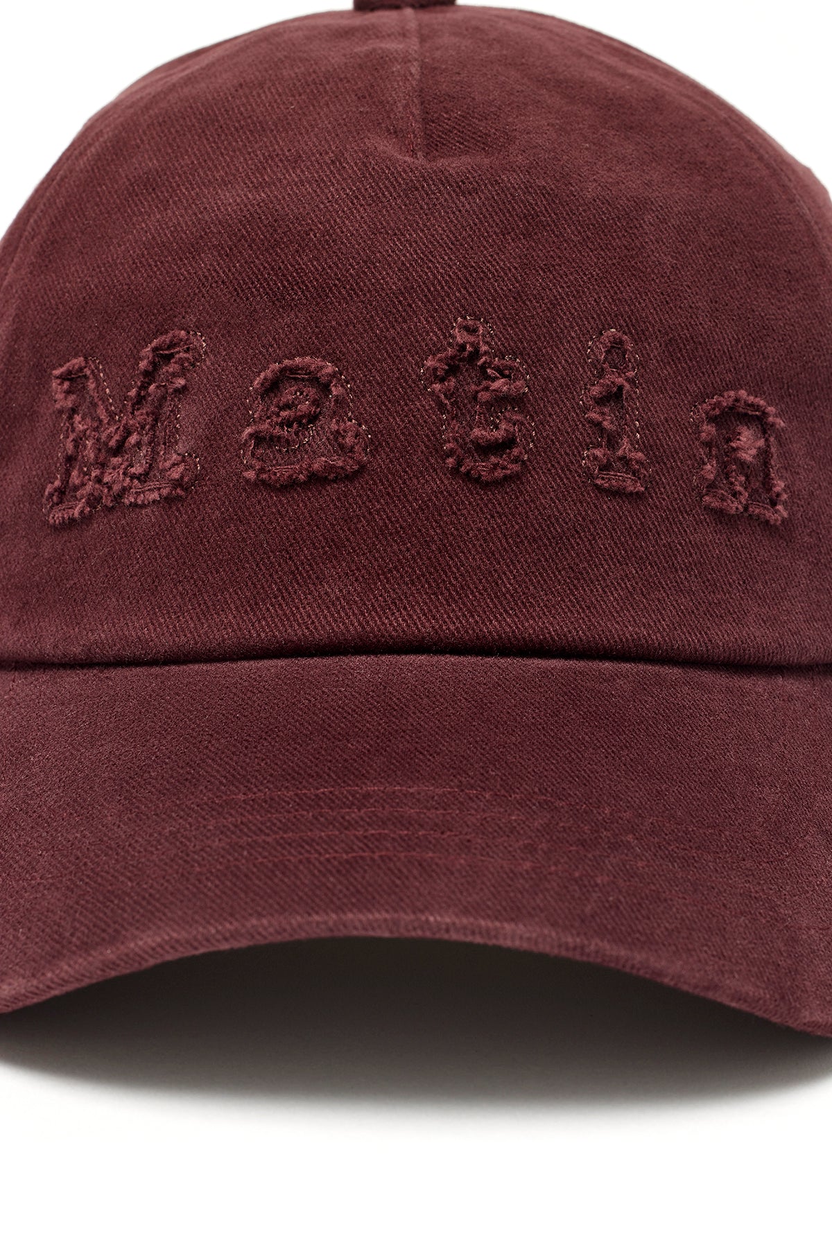 [matinkim] MATIN REVERSE LOGO BALL CAP IN BURGUNDY