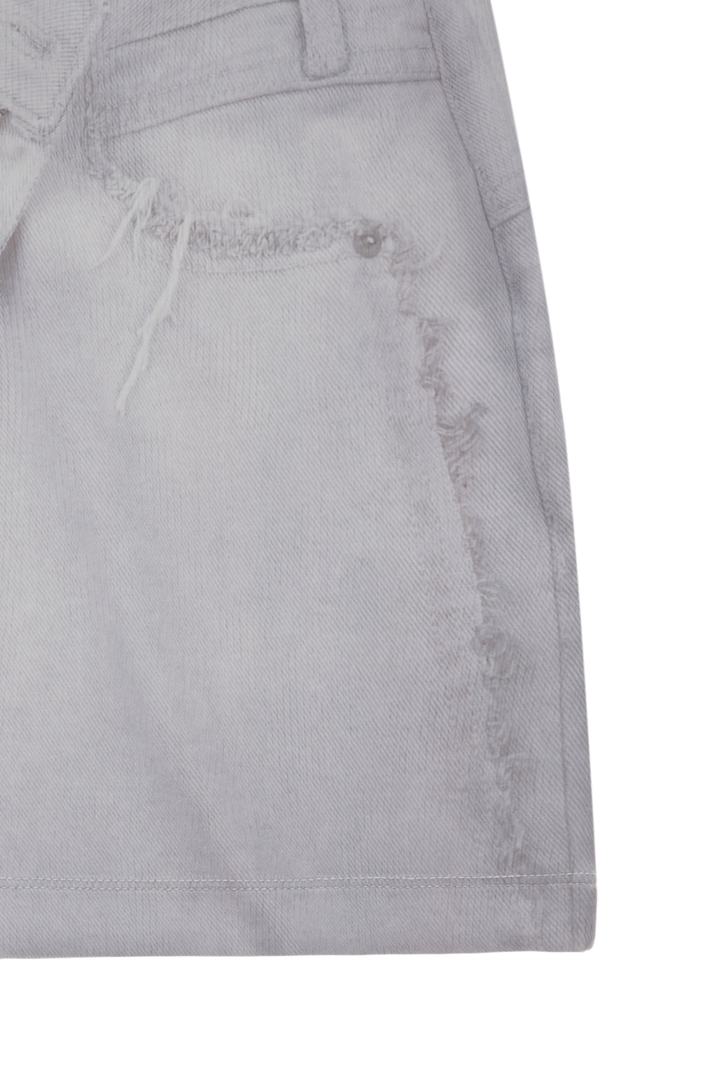Matinkim Denim Printed Jersey Mini Skirt IN Sky