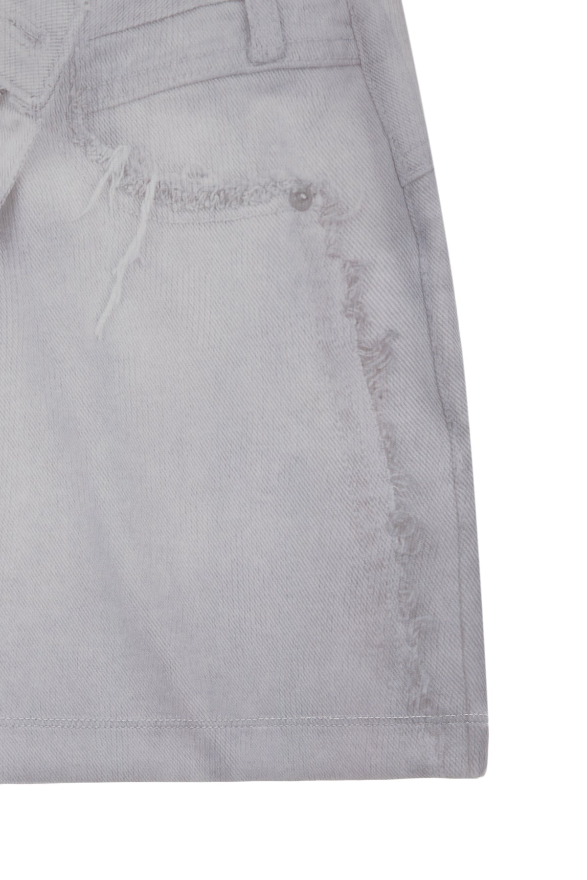 Matinkim Denim Printed Jersey Mini Skirt IN Sky