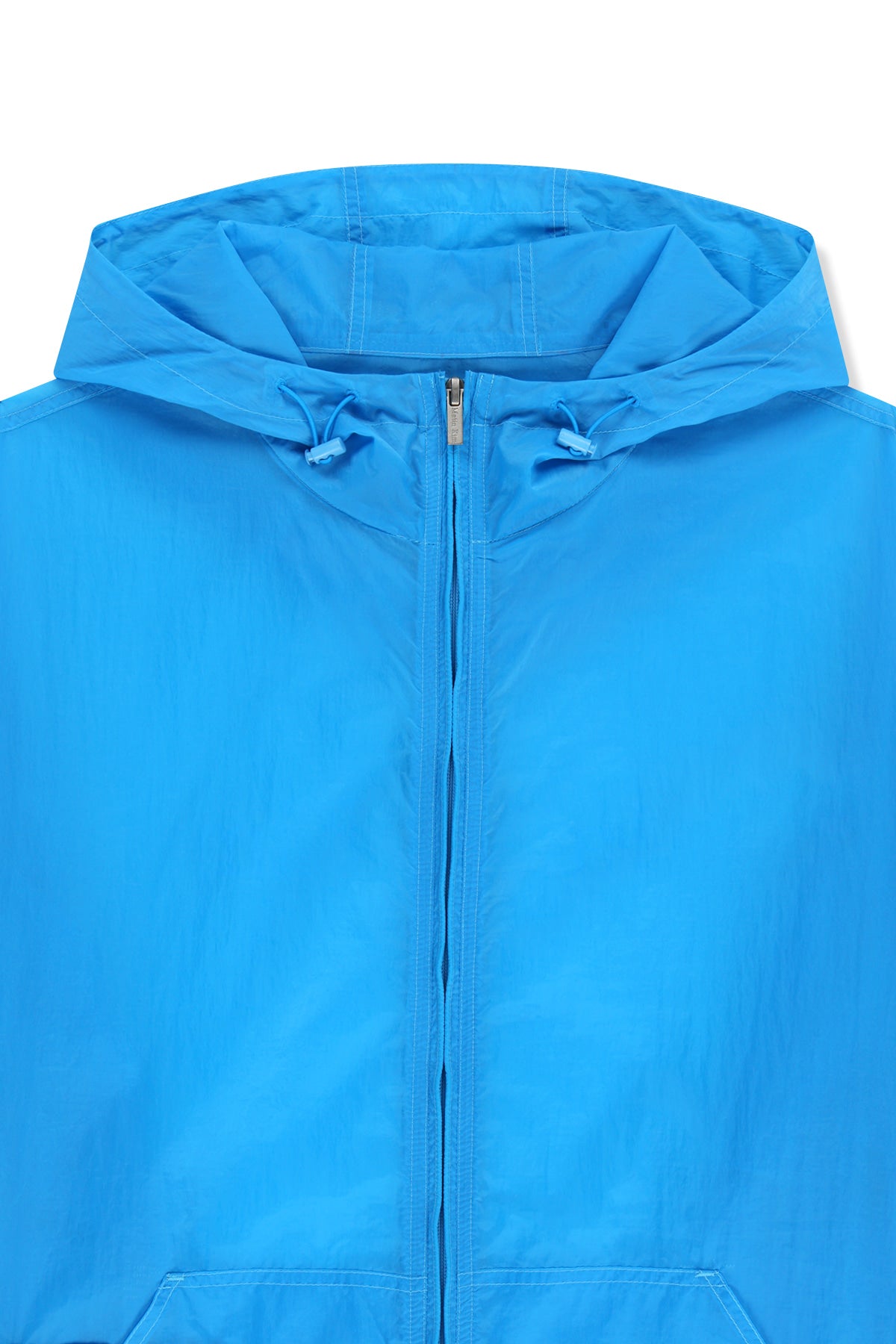 Matinkim Back Logo Hoody Windbreaker For Men IN Blue