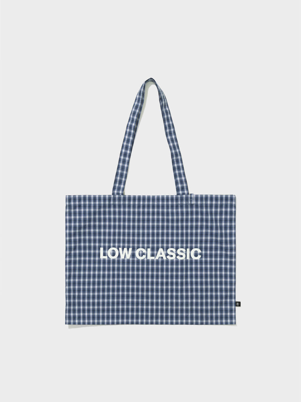 Low Classic Lc Checked Logo Midi Bag Blue