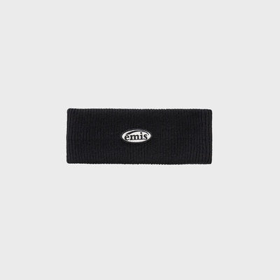 WOOL KNIT HAIRBAND-BLACK