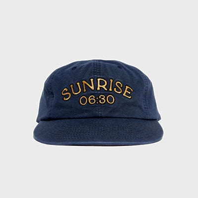 Washed Sunrise Time 6Panel Cap Navy