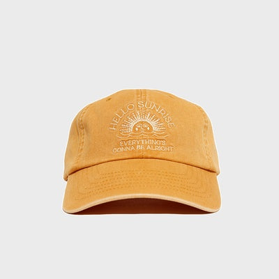 Washed VTG Arch Logo Ball Cap Sunset Orange