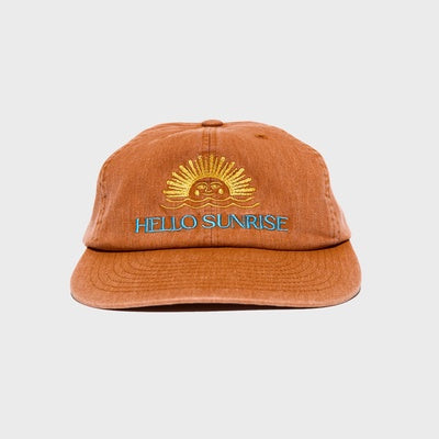 Washed Two Tone Logo 6Panel Cap Brown