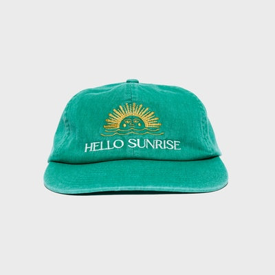 Washed Two Tone Logo 6Panel Cap Green