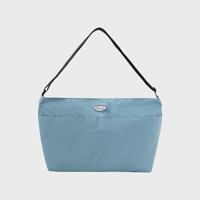 NYLON CROSSED BODY BAG-BLUE