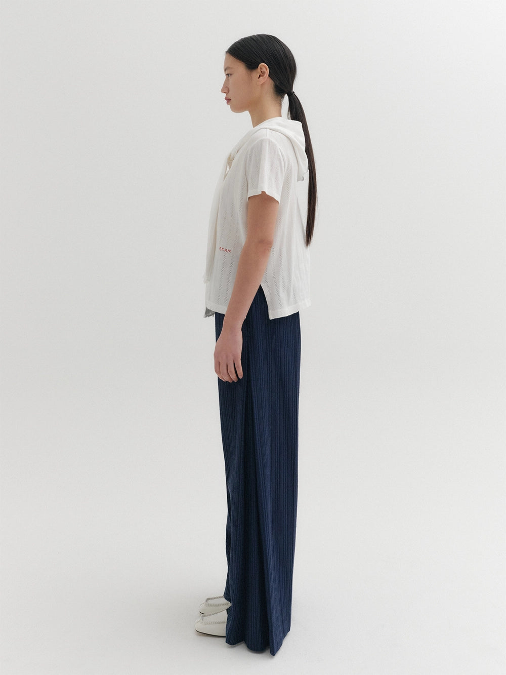 EENK Side Tuck Pants - Navy