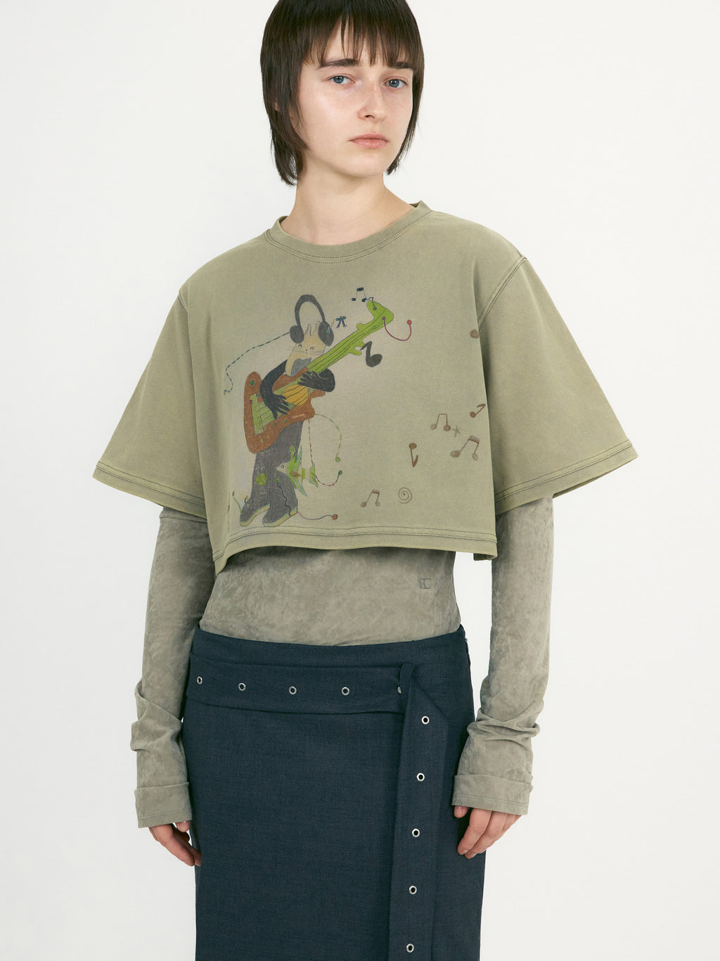 [low_classic] Belted Maxi Skirts
Charcoal