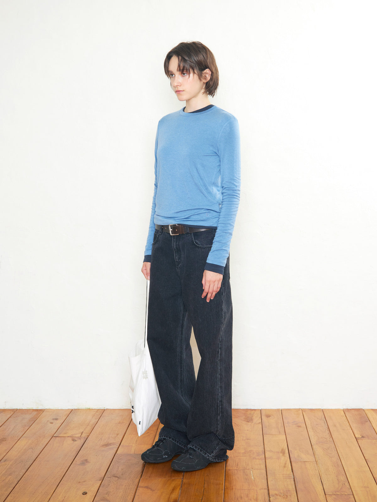 Low Classic Lc Wool Jersey T-Shirt Blue