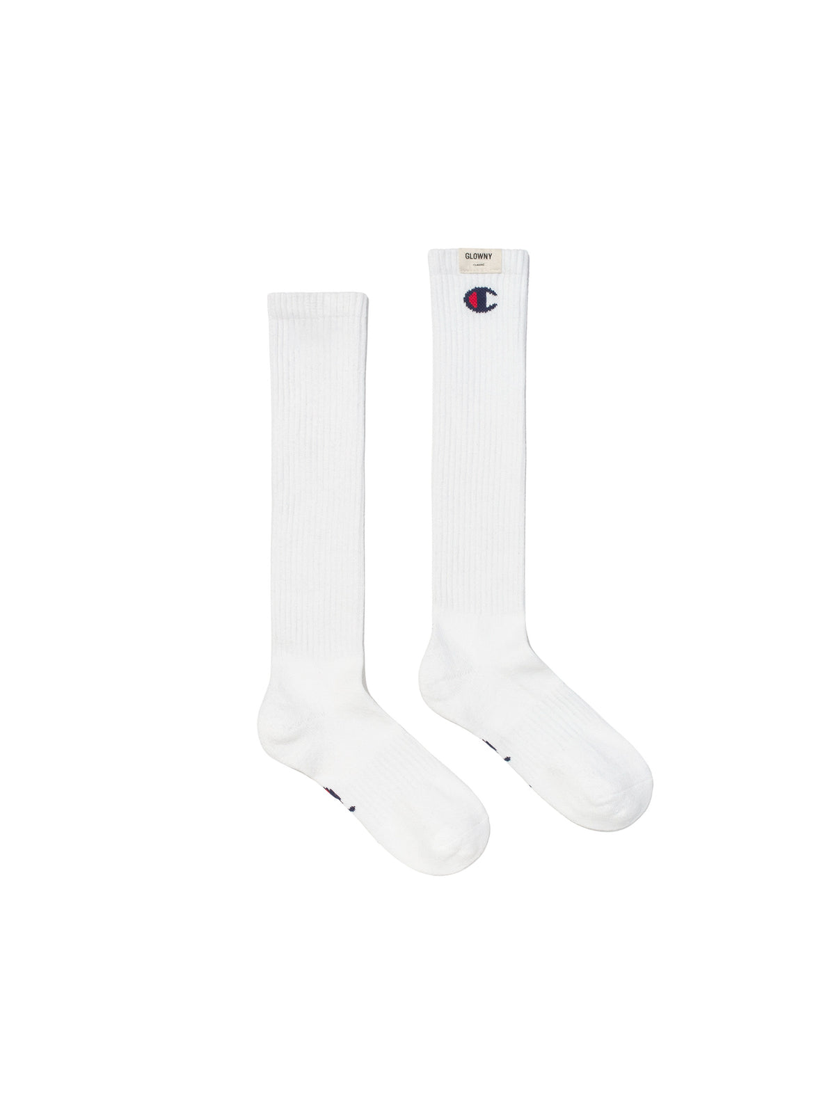 GLOWNY x Champion Socks (White)