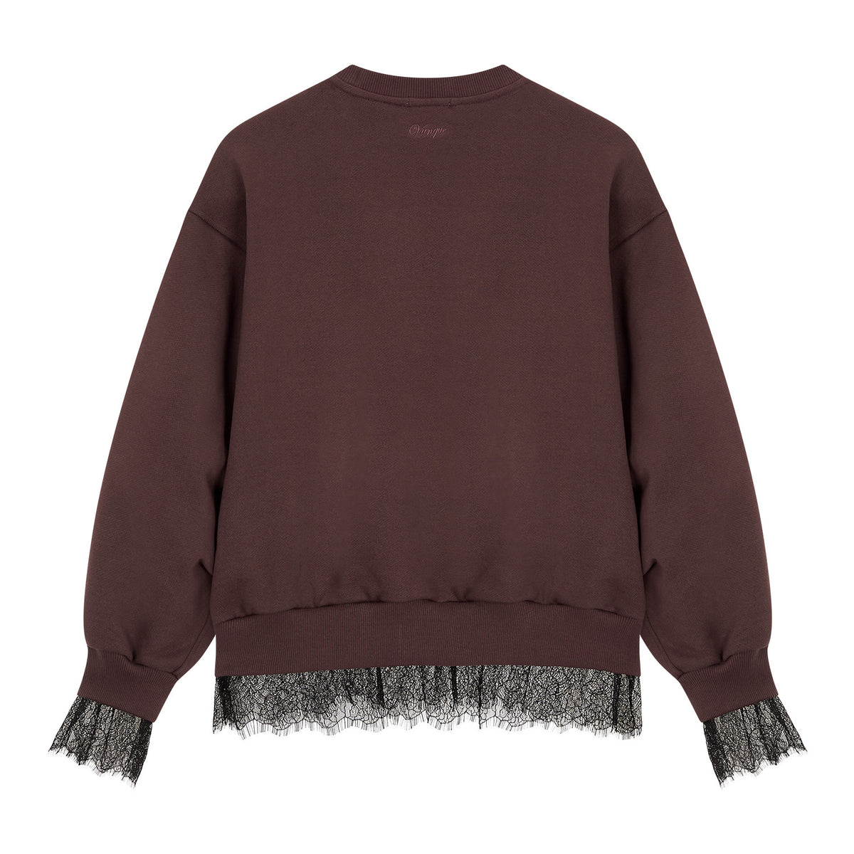Vunque Romantic Goth Sweatshirt Burgundy