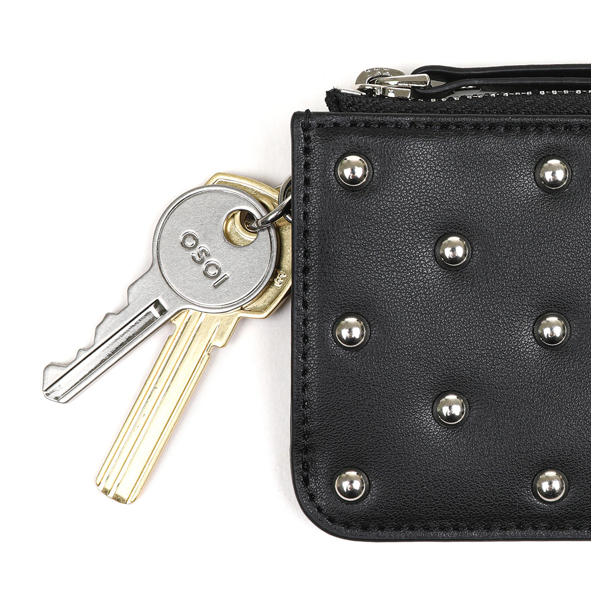 Osoi Card Holder Wallet Black Stud