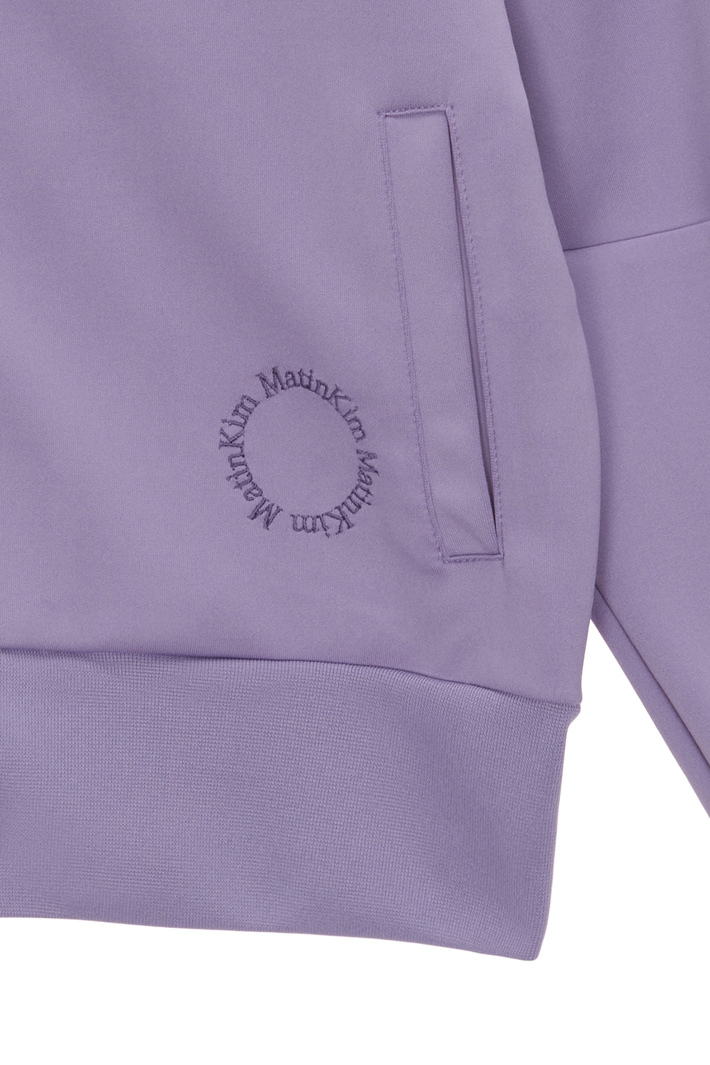 [matinkim] PIPING CROP TRACK JUMPER IN LILAC