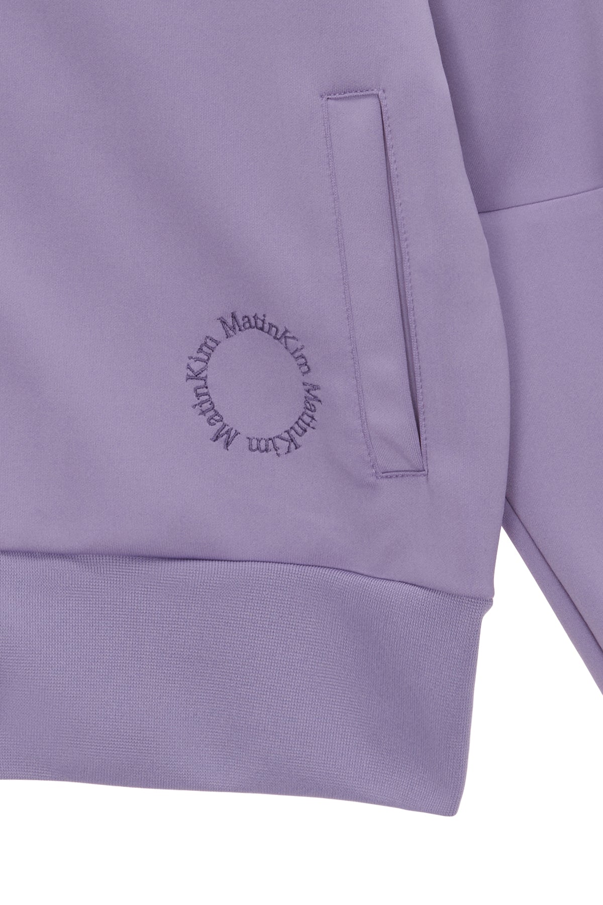 [matinkim] PIPING CROP TRACK JUMPER IN LILAC