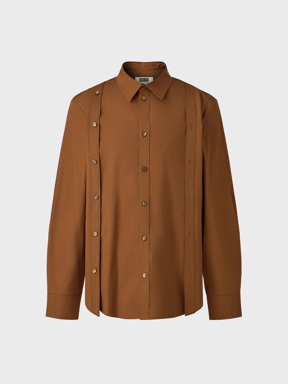 EENK Double Button Classic Shirt - Brown