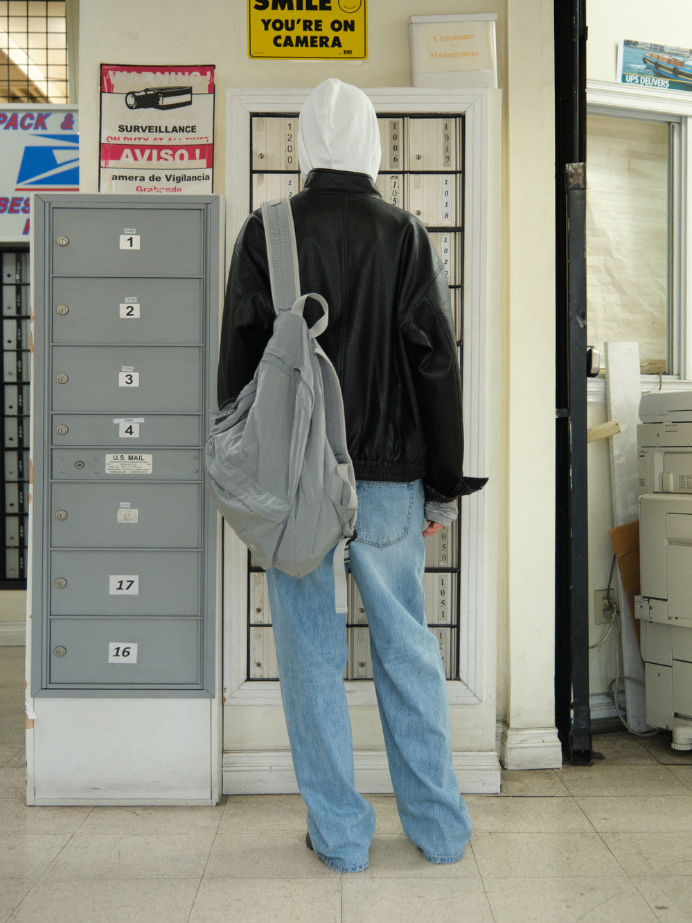 Low Classic Lc Nylon Backpack Silver