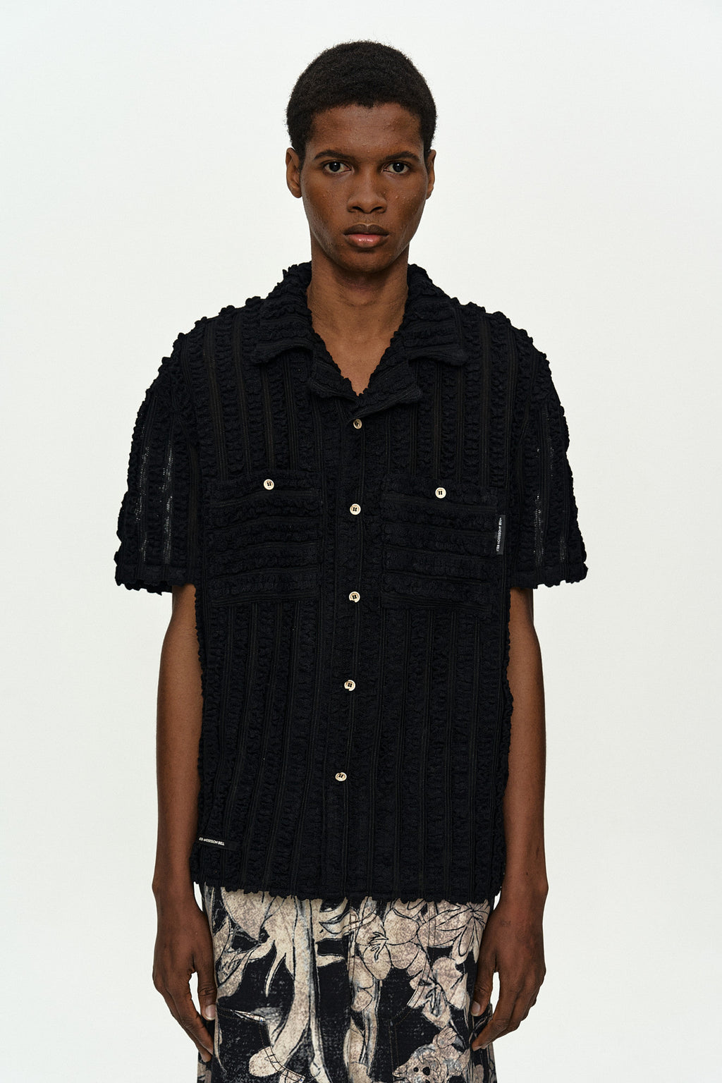 Andersson Bell Kenley Knitted Open Collar Shirt