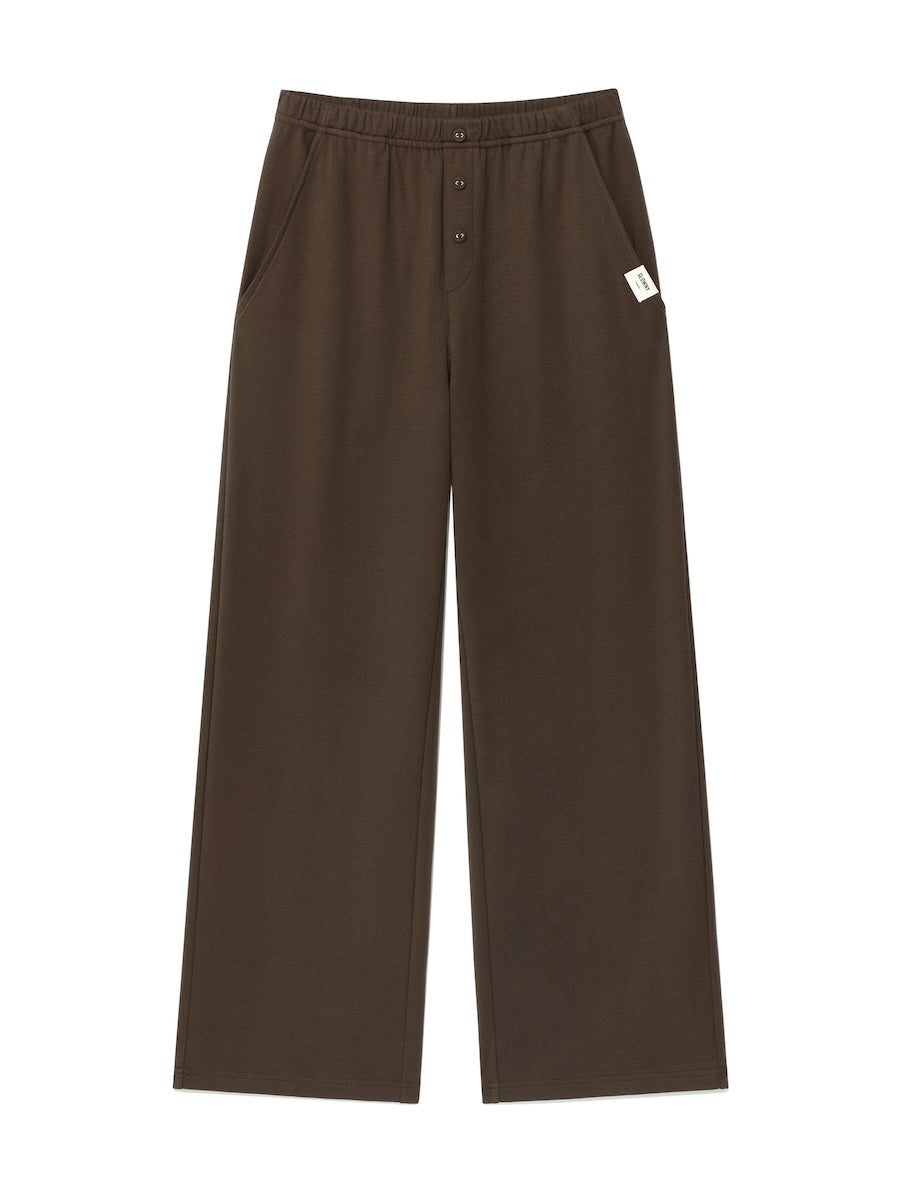 GLOWNY G Button Fly Pants (Choco)