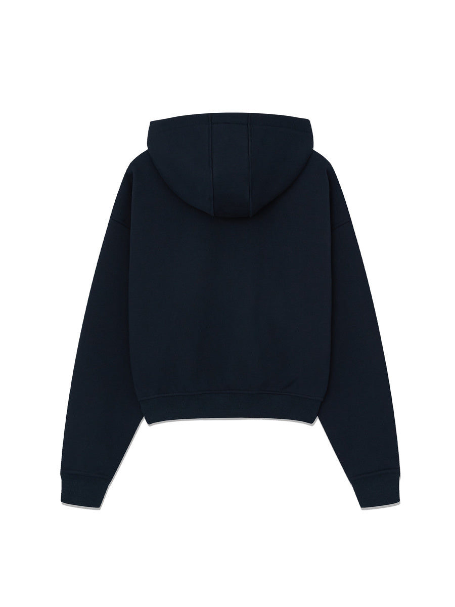 GLOWNY G Warm Core Zip Hoodie (Navy)