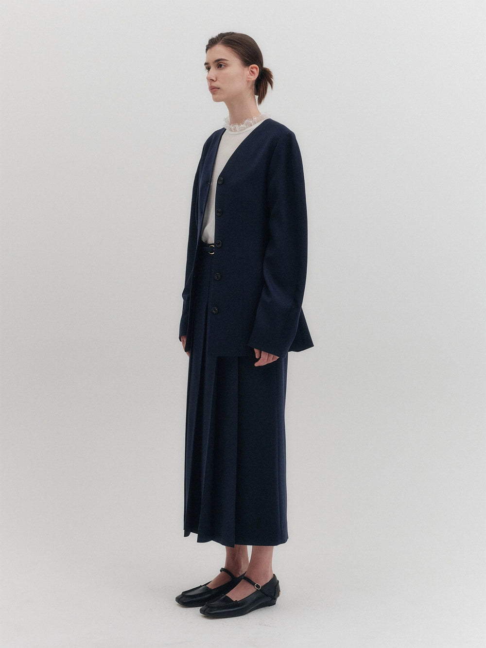 EENK Oversized Hourglass Jacket - Navy
