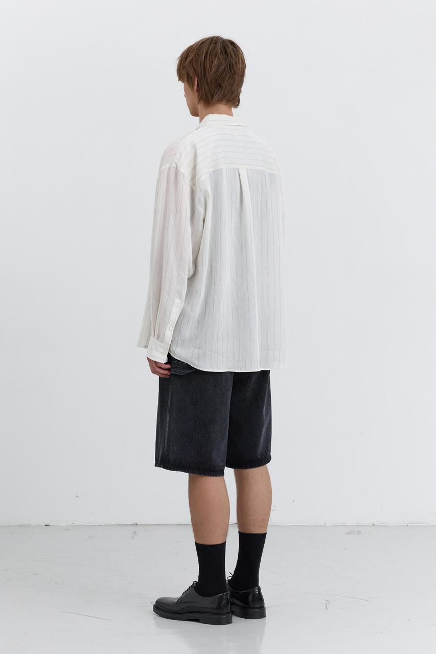 Dunst Bermuda Denim Shorts Black