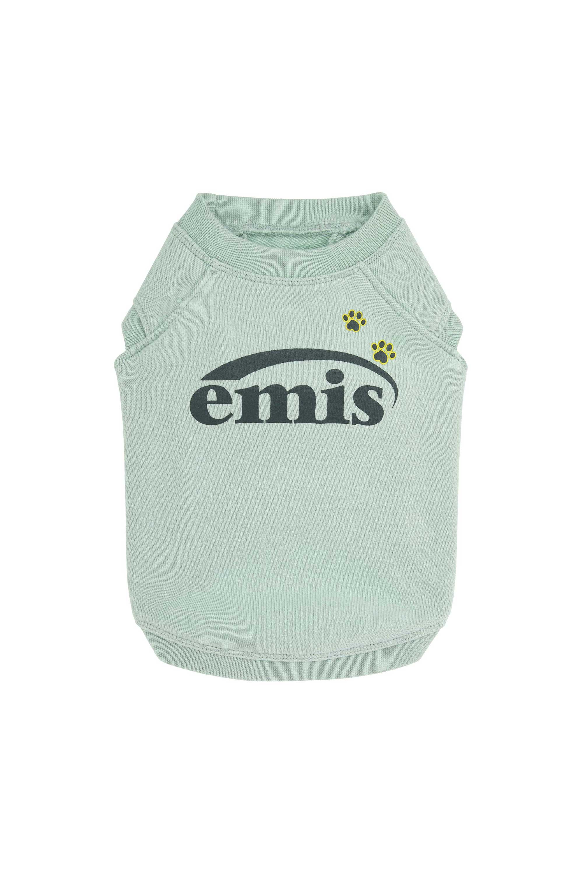[PET] FOOT PRINTED SWEAT SHIRT-MINT