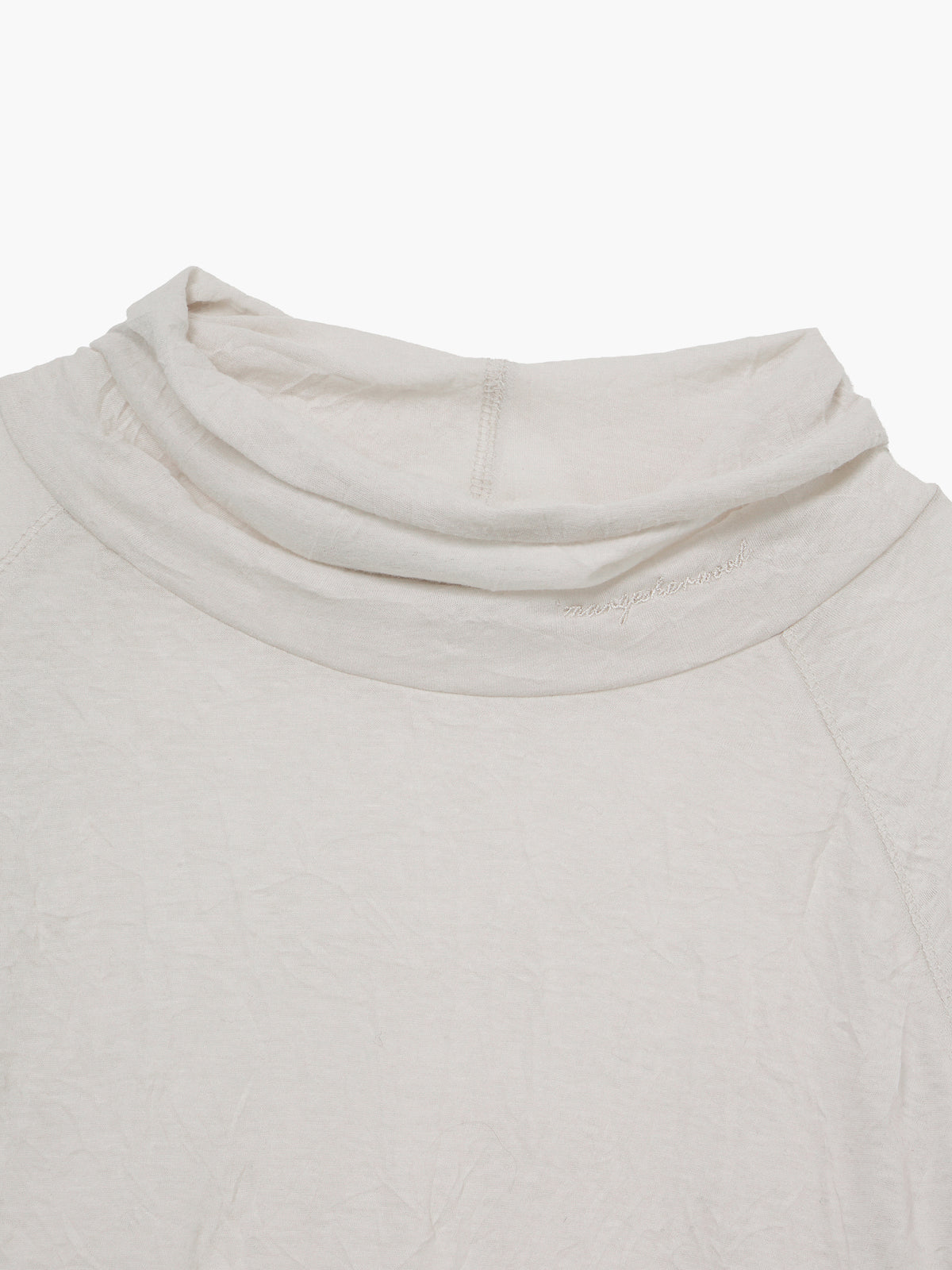 Margesherwood Crinkle Half Neck Long Sleeve ivory