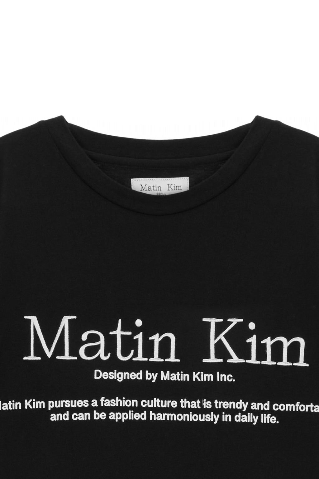 [matinkim] MATIN HERITAGE TOP IN BLACK