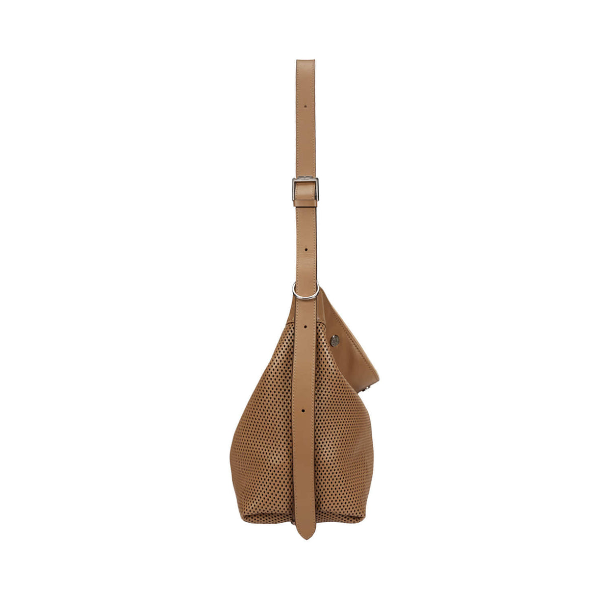 Vunque Perfec Button Up Net Hobo S Caramel Brown