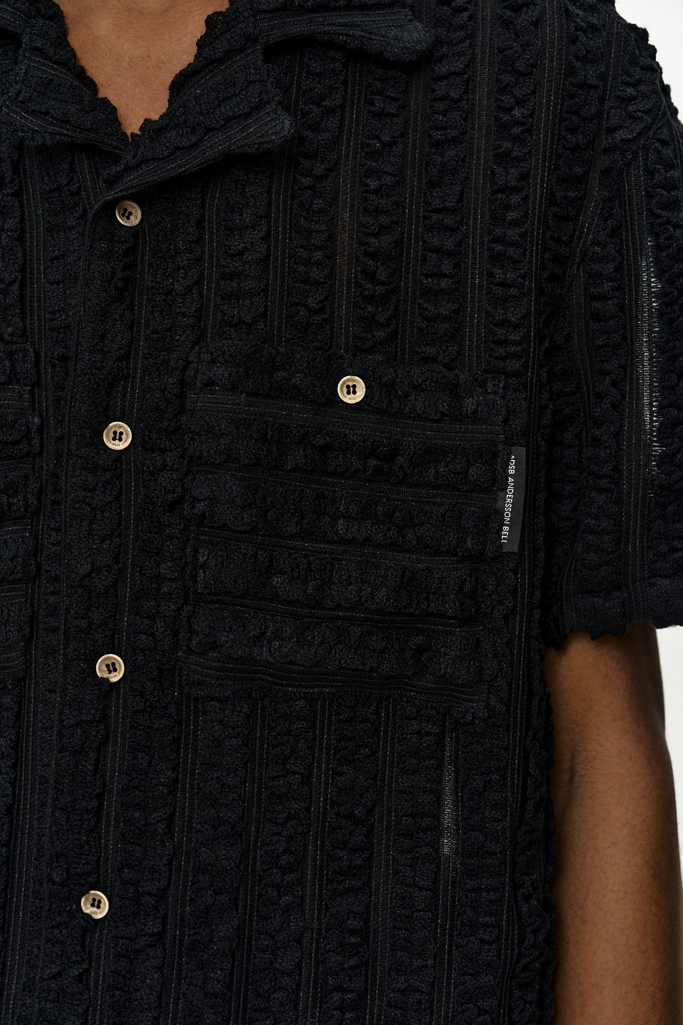 Andersson Bell Kenley Knitted Open Collar Shirt