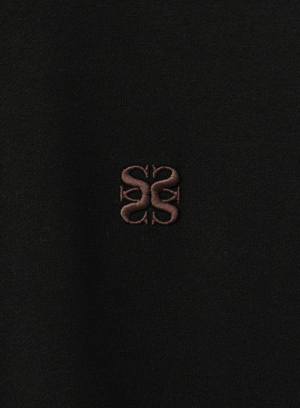 [satur] (W) Loren Classic Logo Basic Sweatshirt - Black Brown