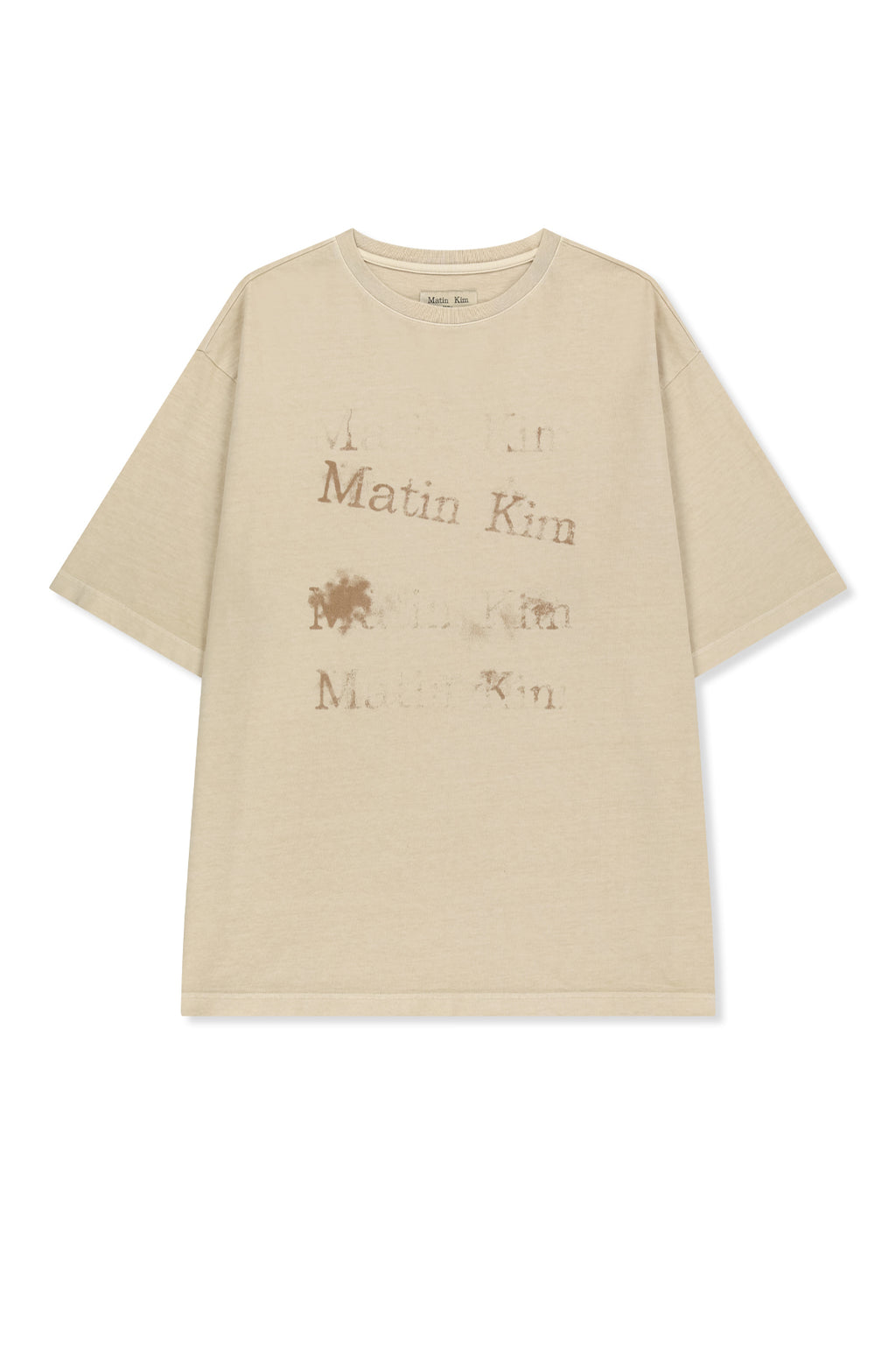 Matinkim Pigment Graffiti Logo Top IN Beige
